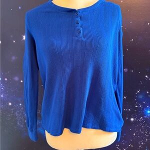 Sonoma Royal Blue Long Sleeve Top